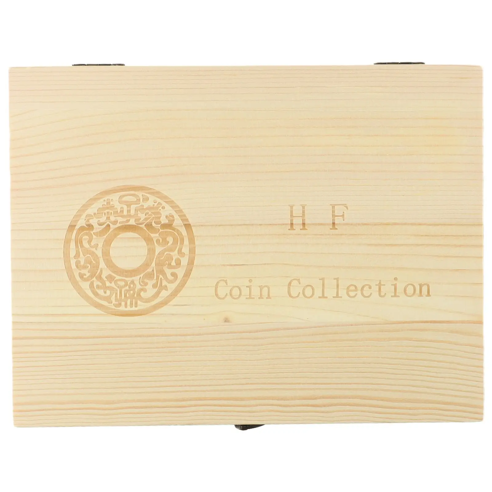 Wooden Coin Storage Box Designed for Precision Fit with Adjustable Pads and Time-Honored Castle Carving Details