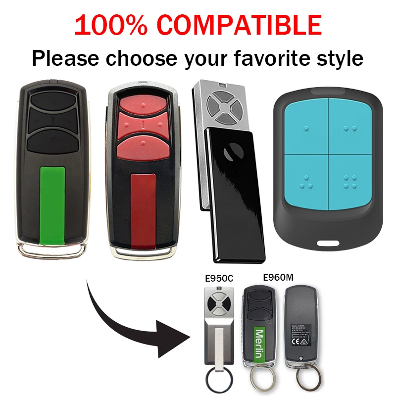 Garage Door Remote Control 433.92MHz Rolling Code For MOTORLINE FALK RCM MX4SP DSM MXS4SP RCM MX5SP Garage Command Transmitter