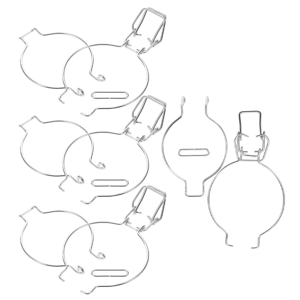 

4 Sets Sealing Jar Spring Clips Stainless Steel Airtight Glass Jar Buckles Food Preservation Kitchen Storage Wide Mouth Jars