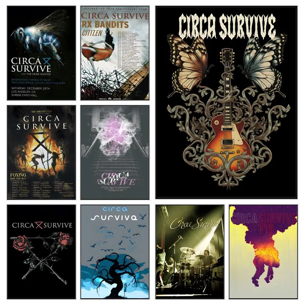 Alternative Rock Band C-circa Survive Poster Trendy Aesthetic Wall Decor for Dorm & Bedroom