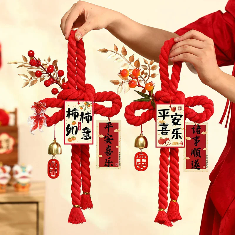 Chinese Knot Ornaments, Spring Festival Atmosphere Decorations 2026 Year Of The Horse New Year Decorations, Front Door Hangings