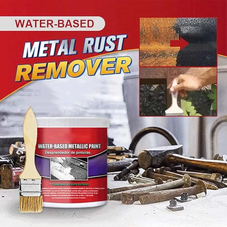 100g Water-Based Anti-Rust Chassis Rust Converter Primer Metal Surface Rust Remover Weather-Proof Long Lasting Deruster