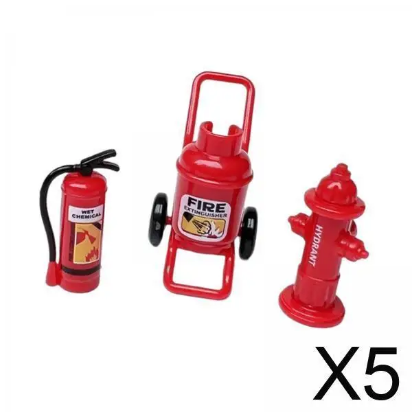 

Simulation Furniture Miniature Trolley Model Realistic Extinguisher Mini Toy for Dollhouse Bedroom Decor