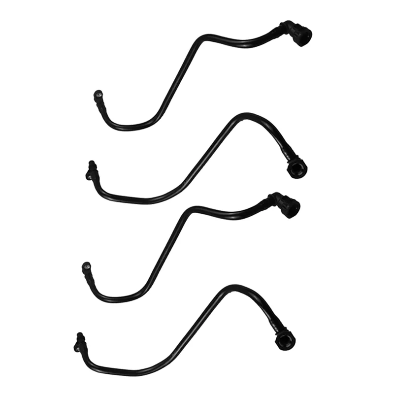 

Durable-4Pcs 31319280 31319281 Transmission Radiator Oil Pipe Lower &Upper Oil Line Hose For Volvo S80 09-15 S60 XC60