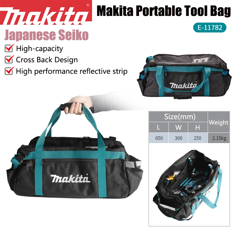 Makita E-11782 Portable Tool Bag One Shoulder Crossbody Thickened Version Ultimate Heavyweight Storage Kit