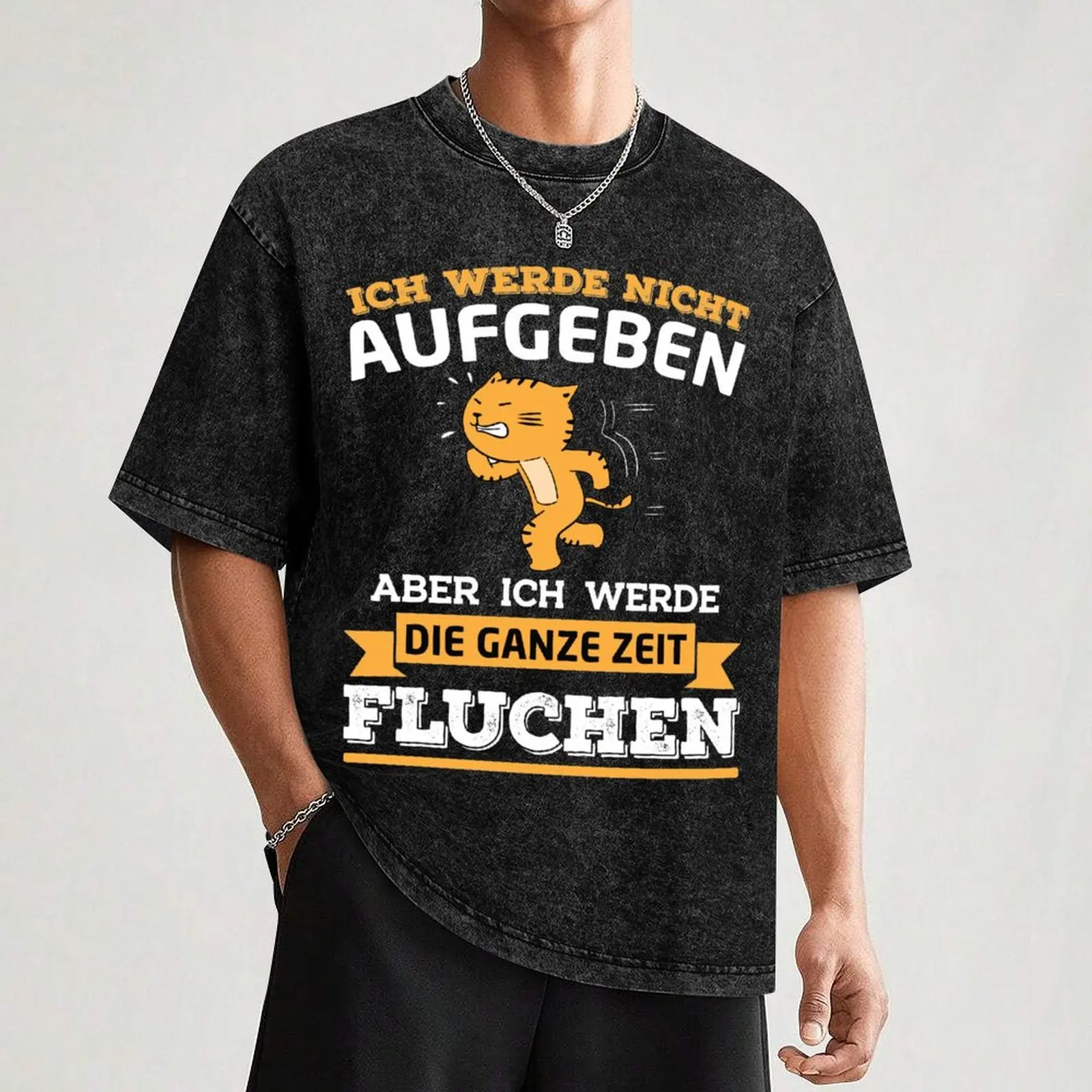 لن تتسع تي شيرت الجري القط عداء تي شيرت شخصية رجل تي شيرت فاخر رجل مصمم للرجل تي شيرت