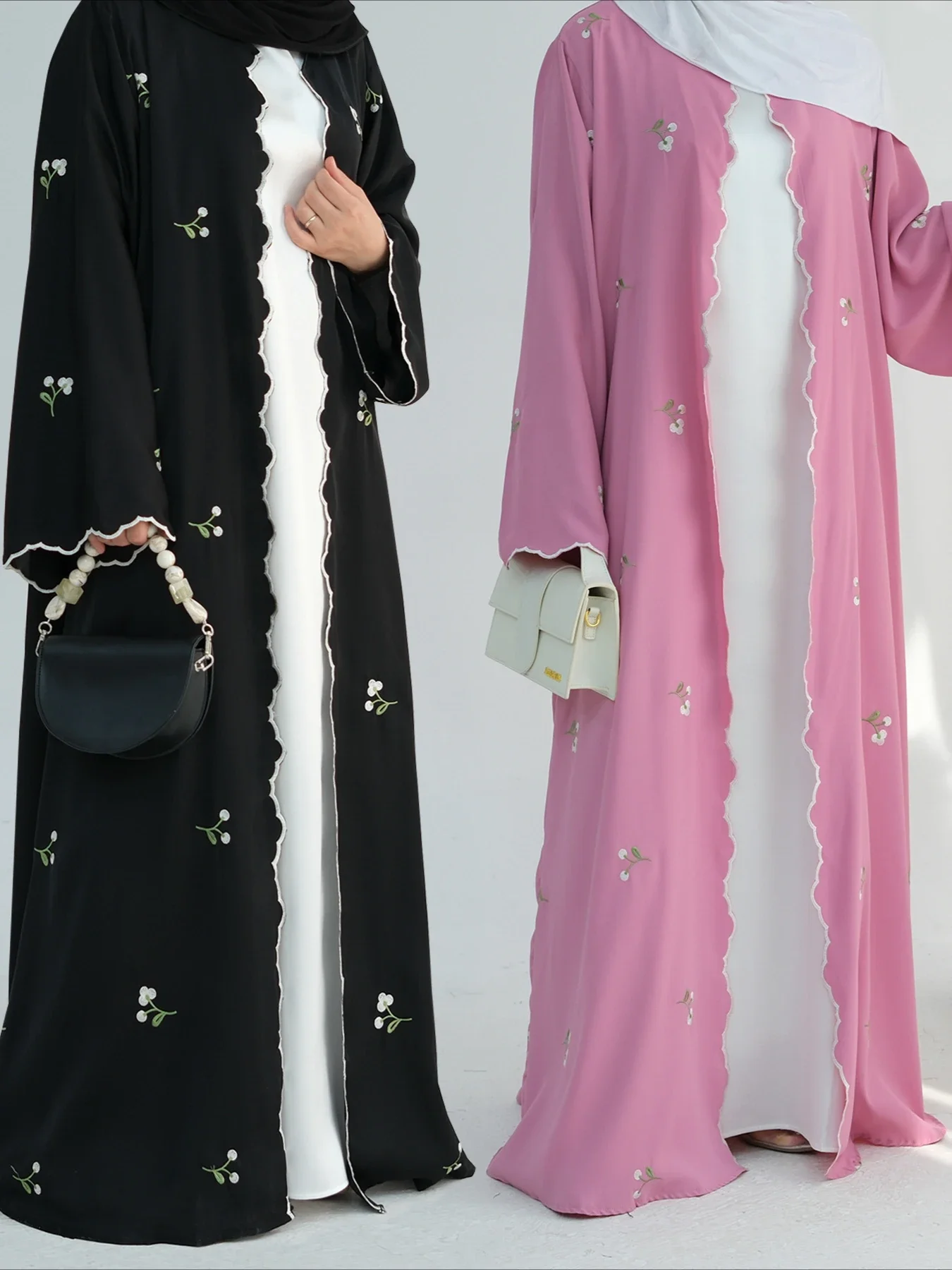 Eid Muslim Abaya for Women Embroidery Cardigan Dresses Abayas Ramadan Morocco Dubai Jalabiya Kaftan Vestidos Arab Long Robe 2025