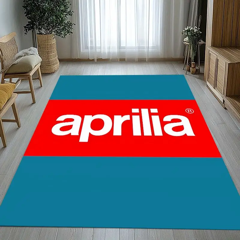 Vintage A-Aprilia Racing Car Soft Non-Slip Area Rug for Living Room,Bedroom Playroom Carpet Mat for Sofa,Moto Home Decor Gift