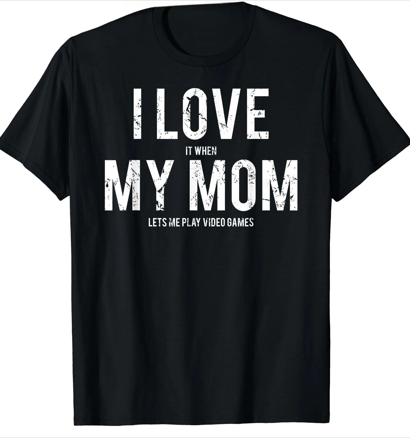 

Футболка в стиле Харадзюку с принтом «I Love My Mom»