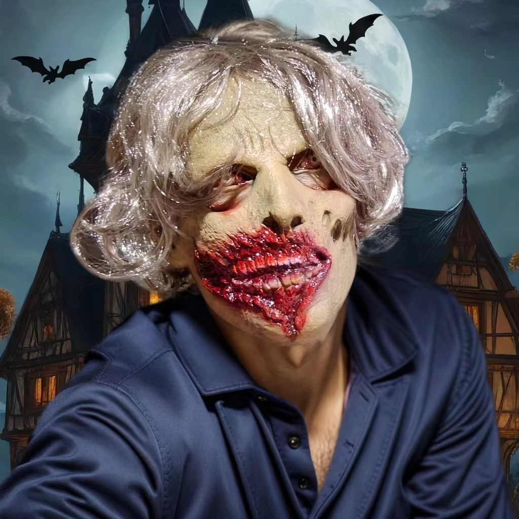 Halloween Horror wampir krwawe usta straszny mężczyźni kobiety w połączeniu z występem w domu duchów maska dowcipna impreza karnawałowa rekwizyty do cosplay