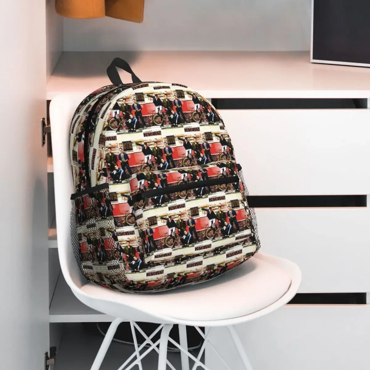 

I Just Listened To Seven And I Love It Big Time Rush Student Backpack School Bag Daypack for Men Women Bookbag Shoulder Bags