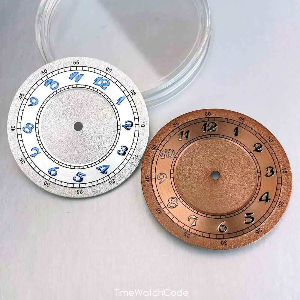33.5mm Retro NH35 Watch Dial for NH38 NH36 4R35 4R36 ETA2824 PT5000 Automatic Movement Frosted Dial Finish Modified Accessories