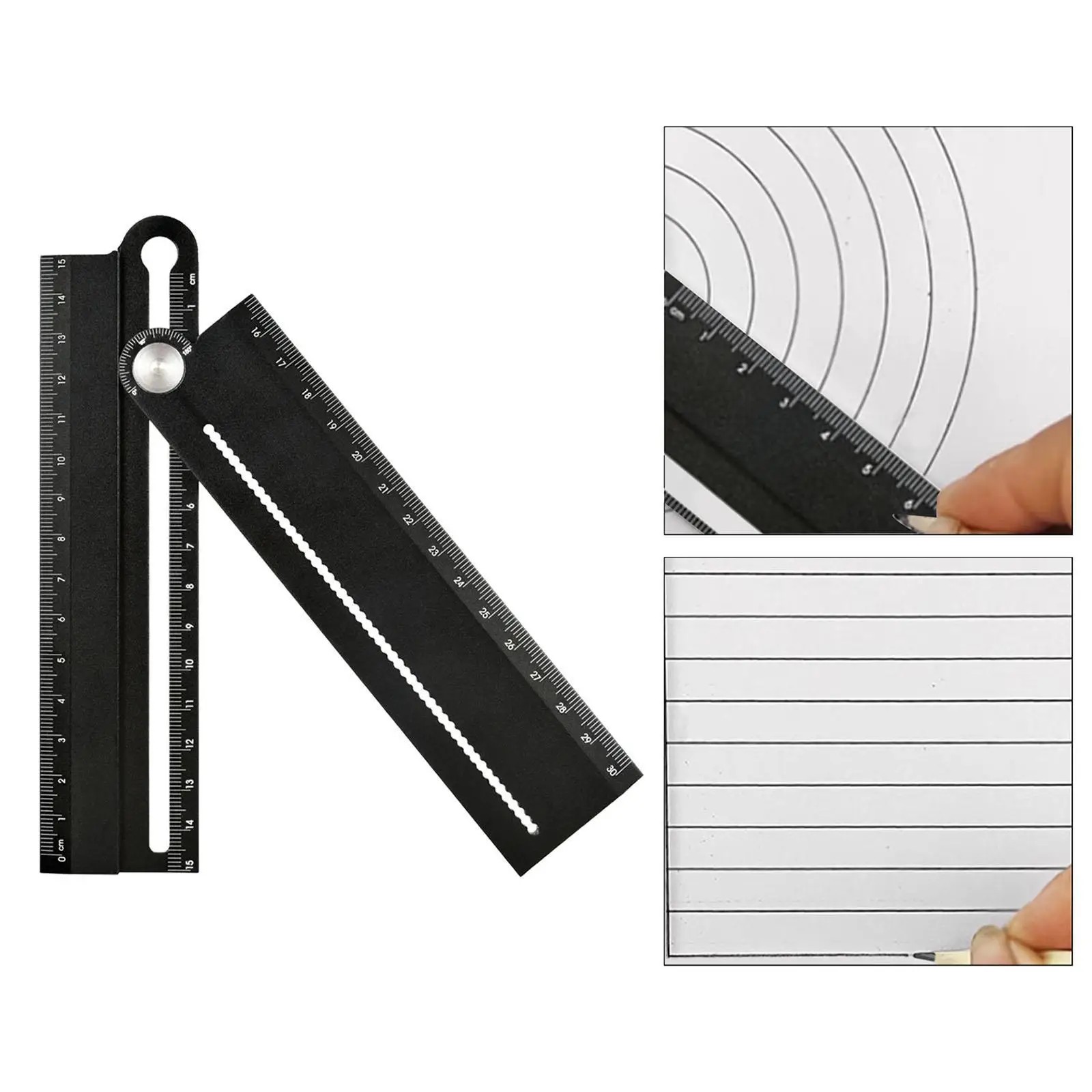 Angle Ruler 12 inch / 310 mm Carpenters Black Angle Protractor