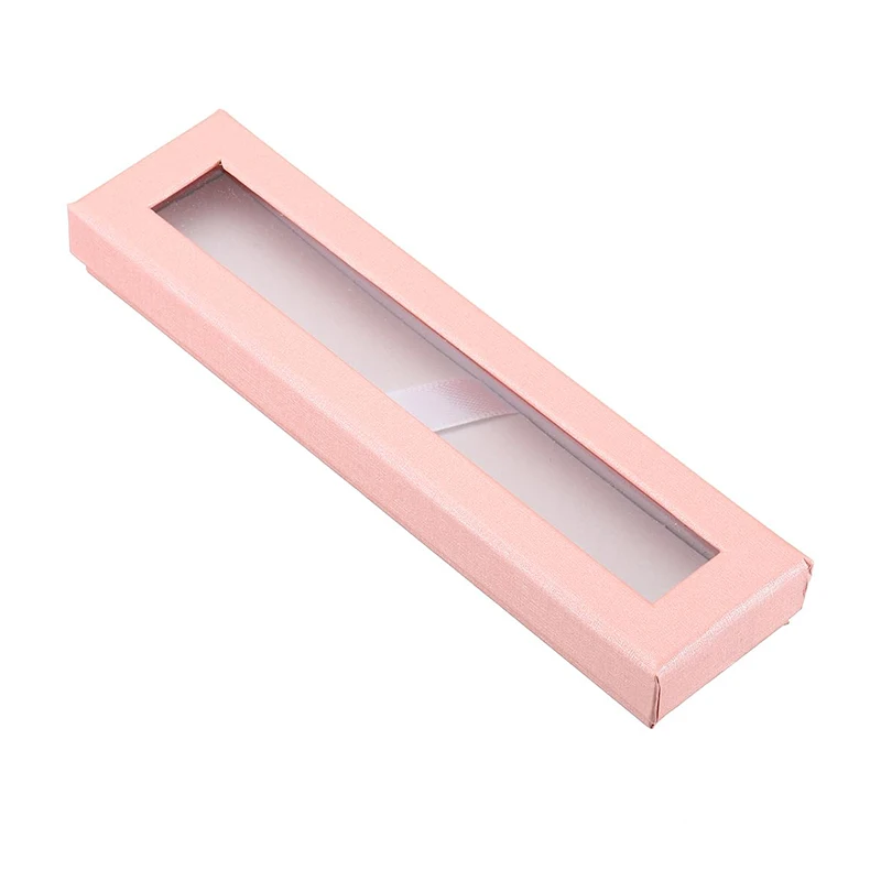 10 Buah Kotak Hadiah Pena Kotak Pena Kosong Kotak Kardus dengan Jendela Transparan Kotak Presentasi Pena untuk Pensil Ballpoint