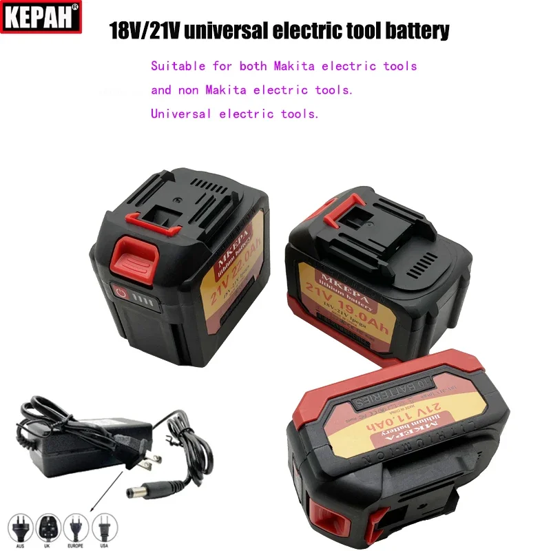 air transport,21V Universal lithium battery for electric tools,for Makita 18V Grinding machine, lawn mower, water guns drill