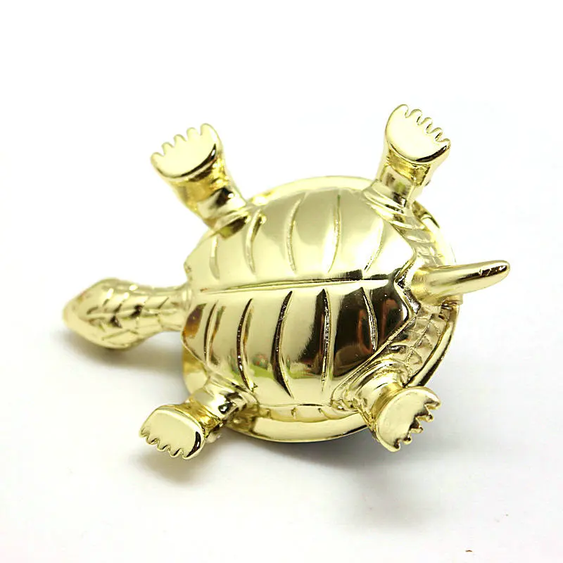 SHINNYGIFTS Crystal Studded Turtle Shape Jewelry Box, Handmade Miniatures, Sea Turtles,  Feng Shui Craft