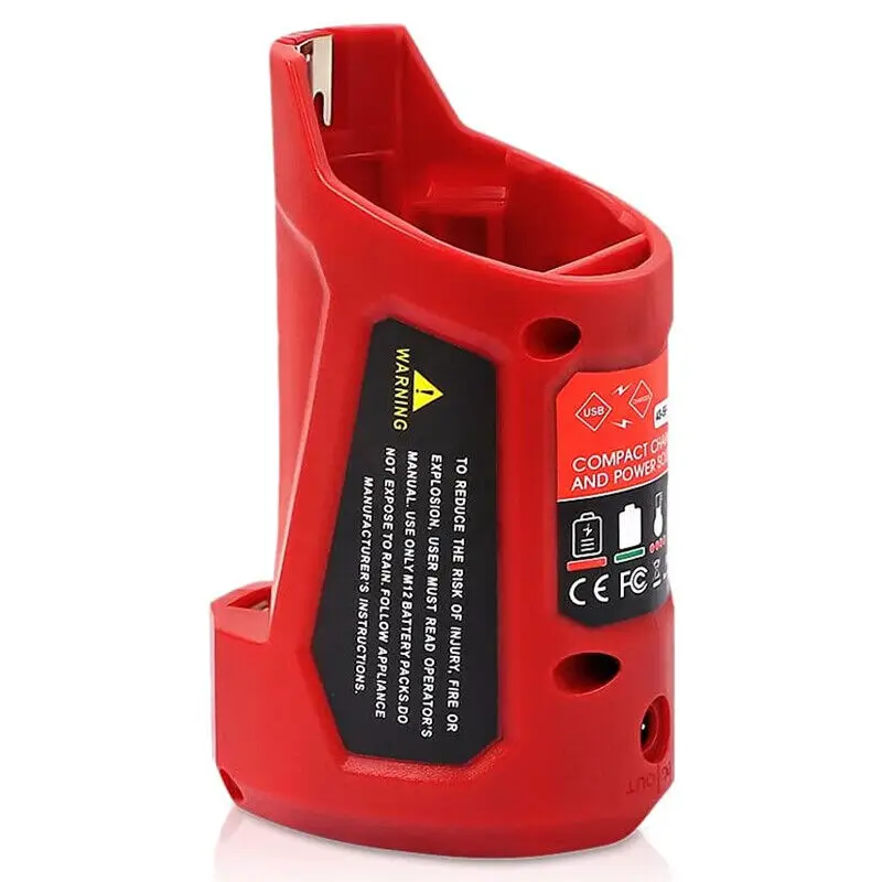 Imagem -06 - Substituição da Fonte de Alimentação para Milwaukee 12v Carregador de Bateria 48591201 4924-231 Adaptador de Alimentação Portátil com Porta Usb 2.1a