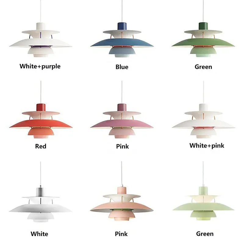 Modern LED Pendant Lights For Living Dining Room Kitchen Bedroom Hanging Lamps UFO Color Chandelier Home Decor Lighting Fixture