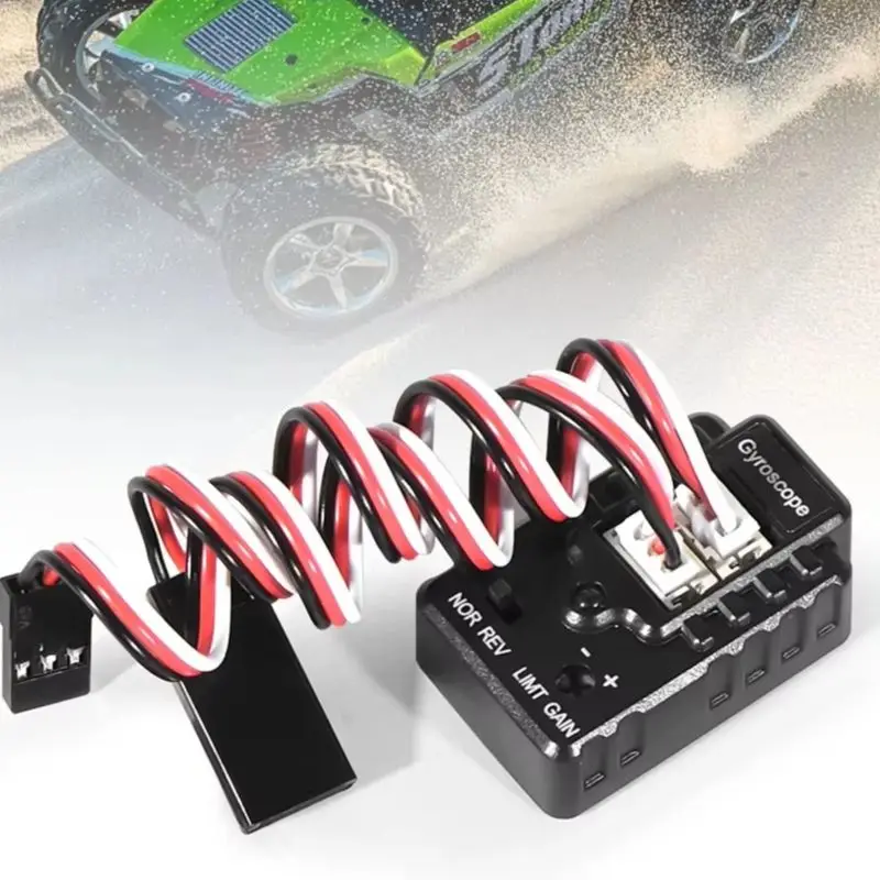 Mini Gyro Gyroscope Stability Control System 4.8-6V for 1/10 1/12 RC Crawler Car Boat Drift Racing Monster Truck