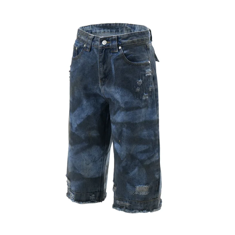 الشارع هوب الكتابة على الجدران المتعثرة السراويل الرجالية العصرية أزياء عارضة تنوعا فضفاض خمس نقاط السراويل