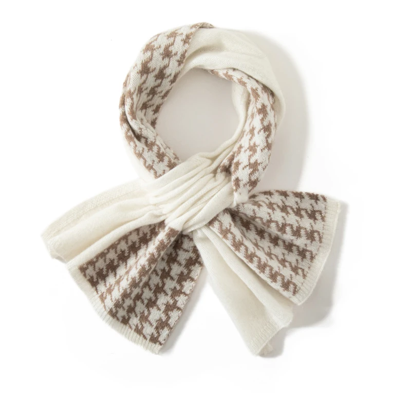 

35% cashmere scarf size 95* 35 for women's autumn and winter outdoor wear, warm knit cashmere scarf shawl