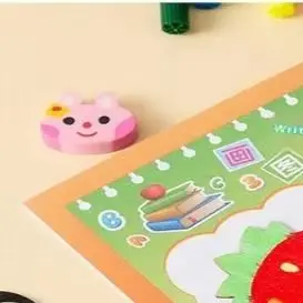 60pcs Montessori Kids Painting Toys Toddler Doodle Educational Toys Wooden DIY Painting Stencils Jigsaw Puzzle Educational Toy