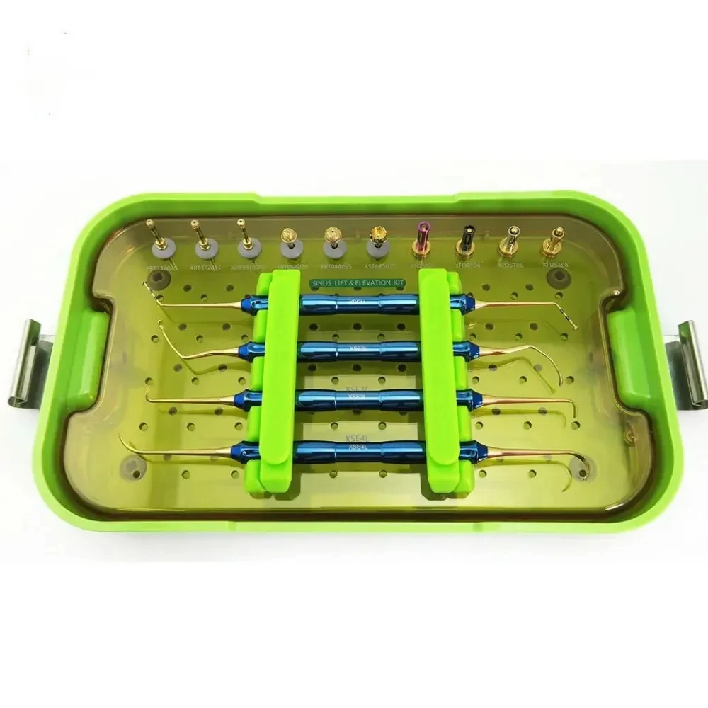 Dental Dentium Dask Kit wiertła korki Sinus Lifting Elevation rozwiązanie narzędzie Instrument Dask Dentium Advanced Sinus Kit Kit Dask