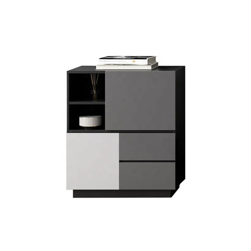Modern Style Living Room Cabinet Large Storage Classification Space Wooden Side Cabinet