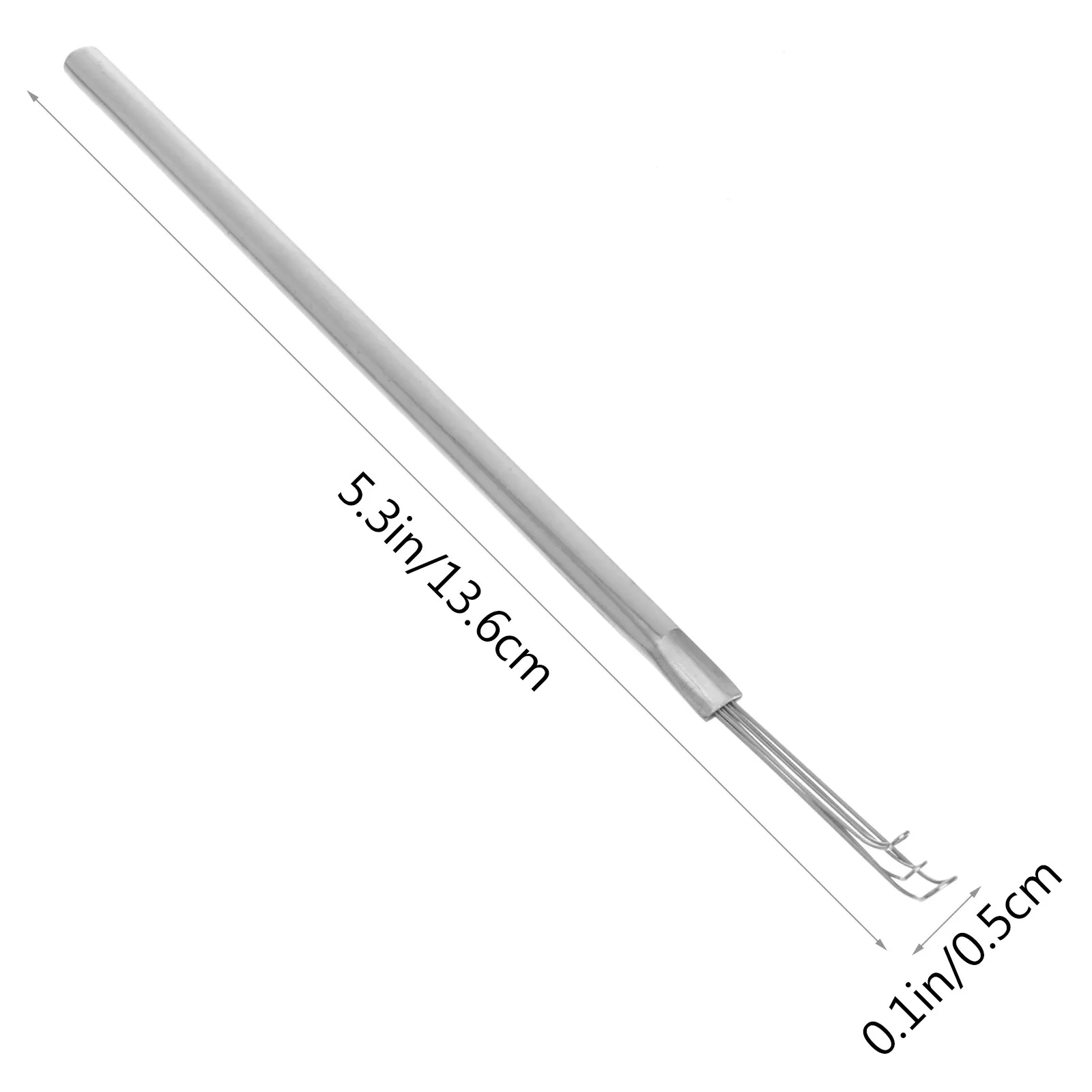 2Pcs Stainless Steel Earpicks Portable Ear Wax Remover Skid Resistant Design Safe Gentle Ear Cleaning Tool for Daily