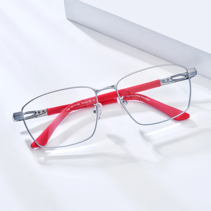 HONILLESI Titanium Eyeglasses Frame Men Brand Design Ultralight Square Glasses Full-Rim Japanese Custom Sports Eyewear 7304