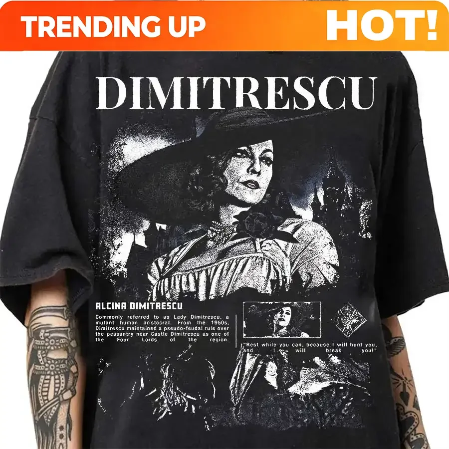Customization Resident Evil Village T-shirt For Men Women 100% Cotton T Shirts Short Sleeve Tops J190