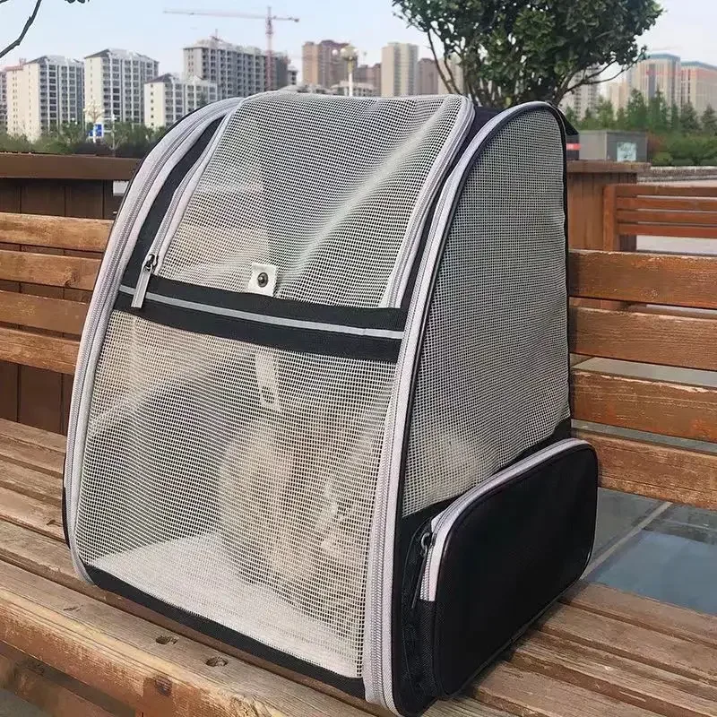 

New Breathable Canvas Pet Cat Bag Portable Cat Backpack Outdoor Travel Transport Bag Pet Supplies for Cats and Puppy Carrying