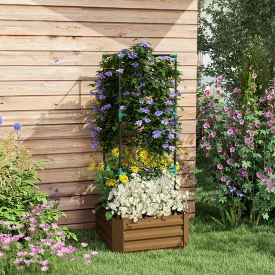 

Garden Bed Flower shelf Wood Planter Box