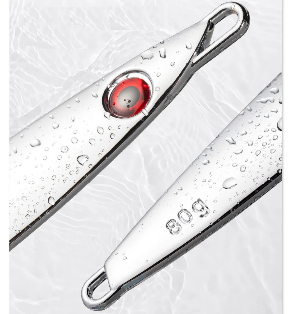 Hochwertiger Metall-Zinklegierungs-Jigging-Angelköder mit 3D-Augen, Fisch-Angelköder, Blei-Jig-Angelköder, exquisit. – Detail 7