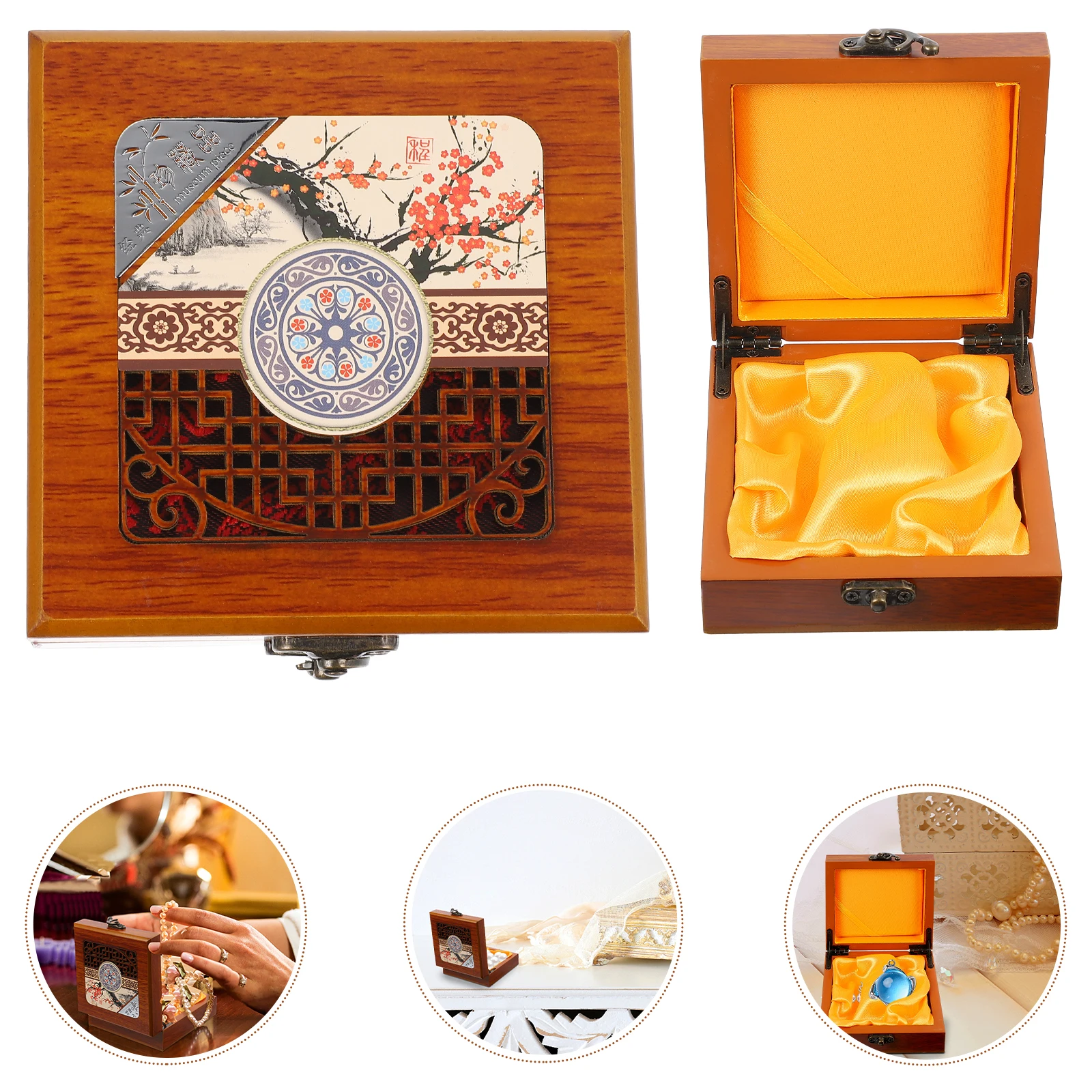 

Jewelry Storage Box Chic Jewelry Case Retro Storage Case Ring Box