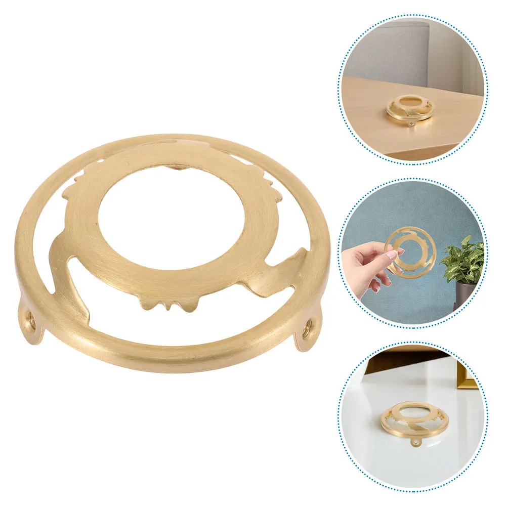 

2pcs E14 Pure Copper Lamp Shade Holder: Durable Glass Fixture Ring For Stable Installation Replacement Parts For Lamps, Light