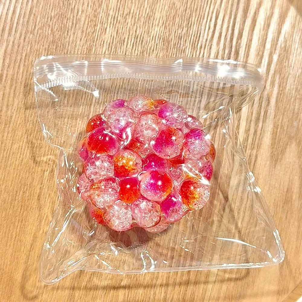 Squishy Colored Beads Stress Ball Sensory Toys for Adults Kids, Anxiety Relief Fidget Toys Squeeze Balls for ADHD Autism Focus