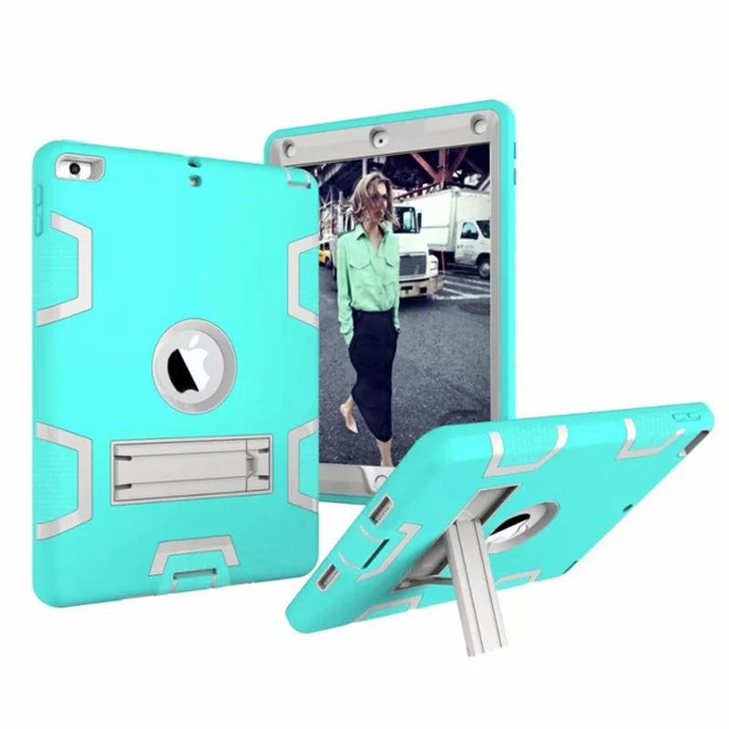 New Armor Case For iPad AIR 1 iPad 5 Kids Safe Heavy Duty Silicone Hard Cover For iPad Air for ipad air A1475 A1476  Tablet Case