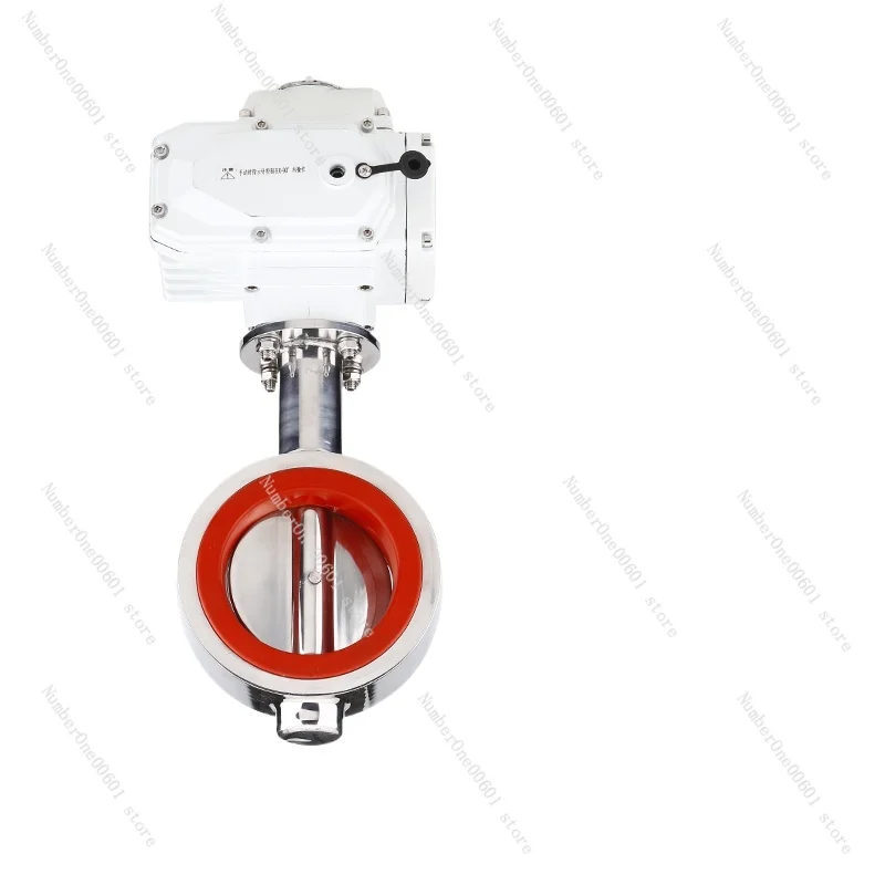 304 Stainless Steel Electric Butterfly Valve Sanitary Grade Food Wide Turbine Flange Clamp D71X-16P-DN50