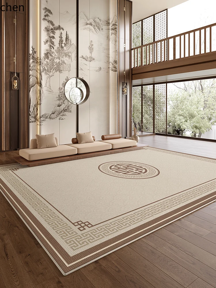

QZT Carpet Living Room Study Soundproof Floor Mat Bedroom Bedside Sofa Coffee Table Rug Washable Wipeable Home Mat