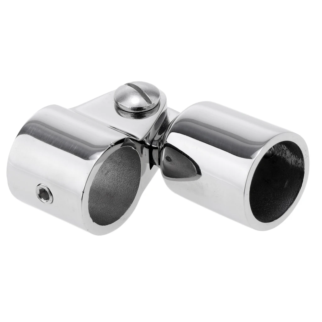 Marine Boat Awning Hand Rail Fitting 0.9 Inch (22mm) Elbow, 316 Stainless Steel Deck Hardware