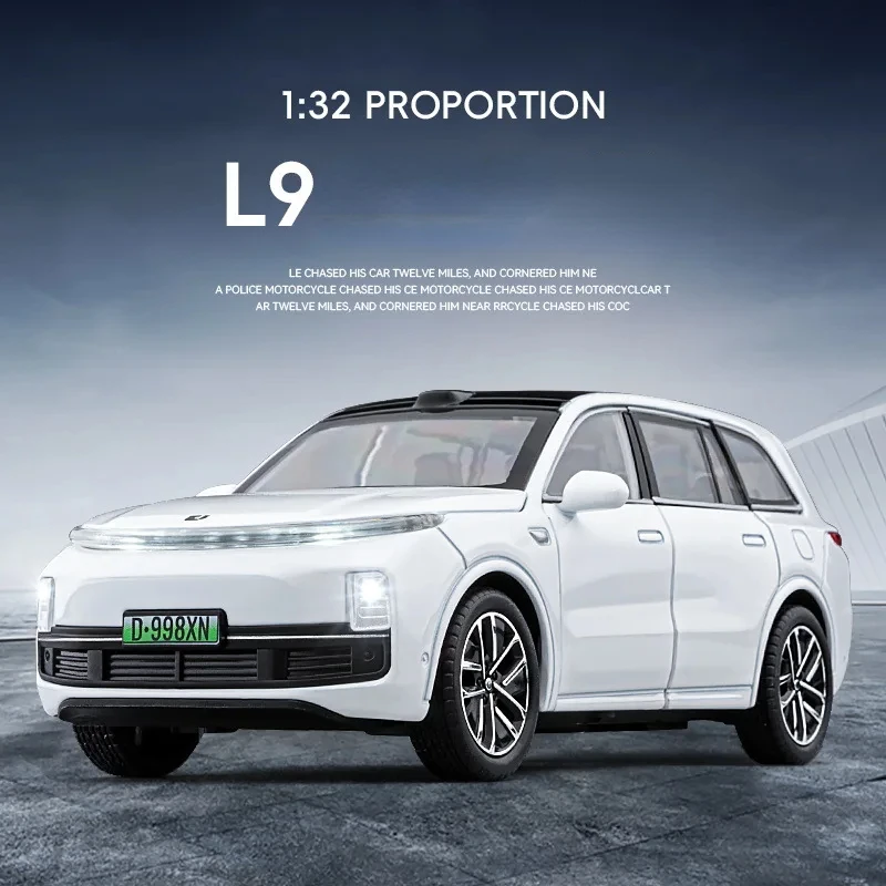 سيارة طاقة جديدة رائدة من سبيكة الدفع الرباعي ، طراز مركبة ، معدن مصبوب ، صوت وإضاءة ، هدية لعبة أطفال ، A932 ،