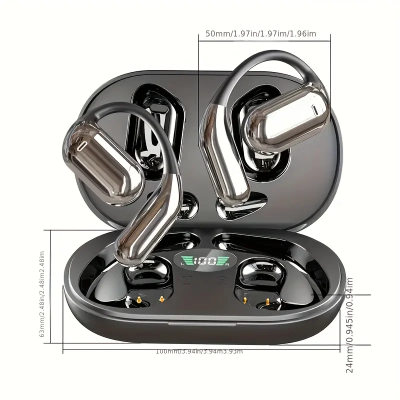 Real Time Translation Earbuds, AI Language Translator Earphone 3-in-1 Accents OWS Earbuds 144 Languages for Travel Business -Q16 - Image 2