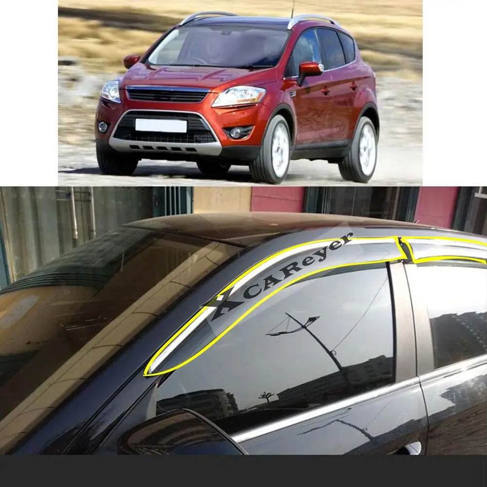 For Ford Kuga Escape 2004 2005 2006 2007 2008 2009 2010 2011 2012 Sticker Plastic Window Glass Wind Visor Rain/Sun Guard Vent