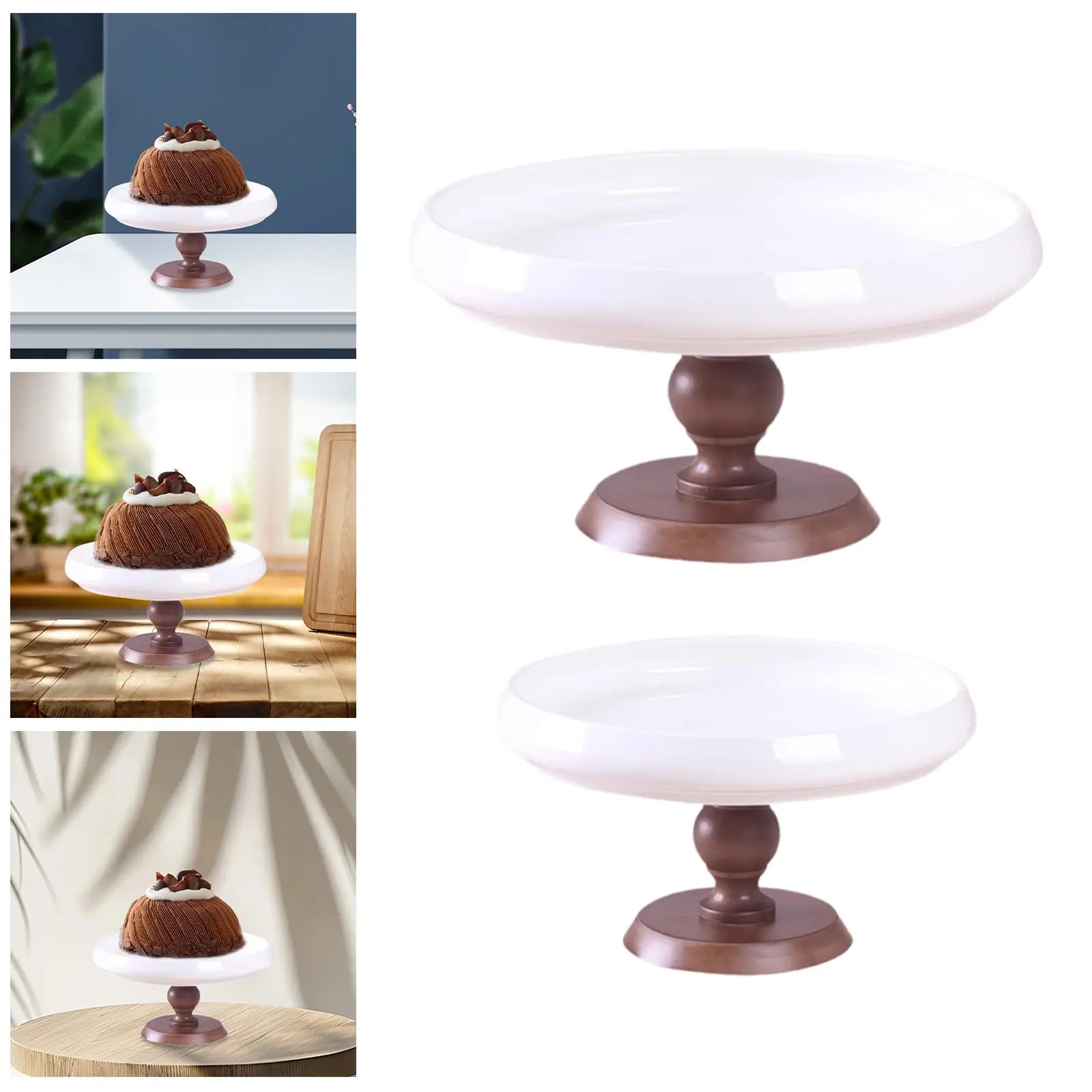 

Ceramic Cake Stand Decorative Pedestal Dessert Tray Dessert Table Display for Party Bridal Shower Countertop Reception Christmas