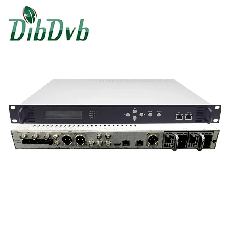 2025DVB-S2 DVB-T2 Professional HEVC H265 hd sdi IRD Decoder support biss decryption