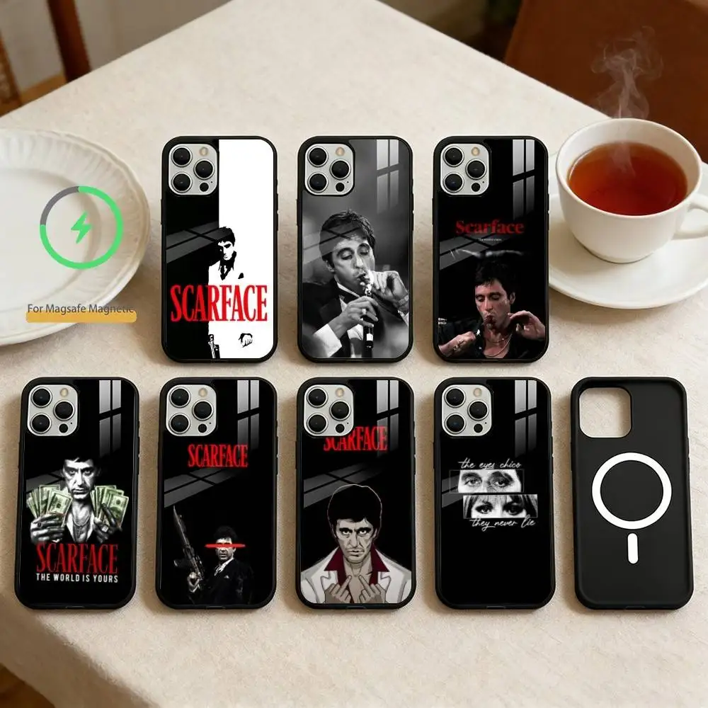 

Actor SW-Scarfaces-1983 Film Phone Case For IPhone 14,16,15,13,17,12,Plus,Pro,Max Magnetic For Magsafe Frosted Cover