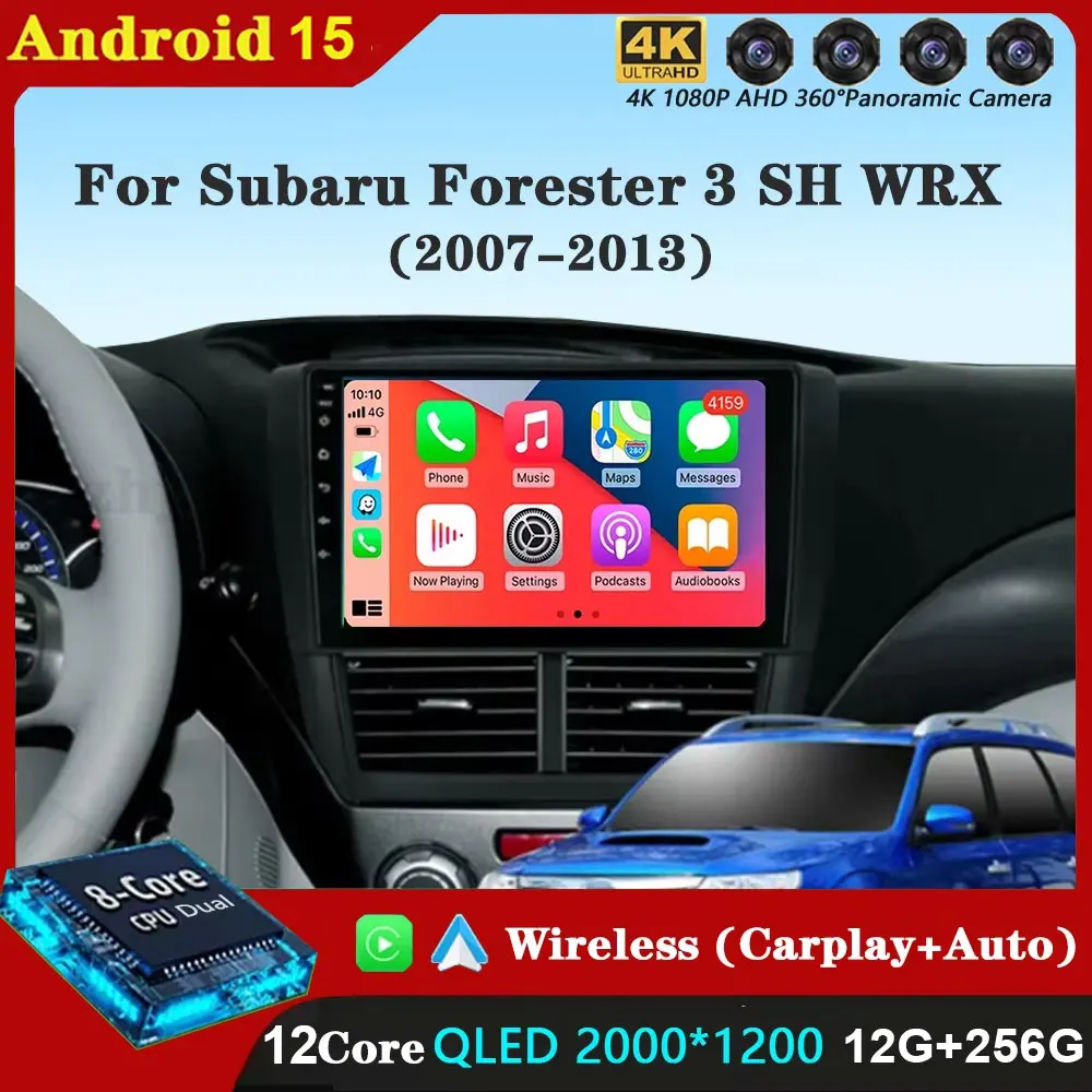 

For Toyota Verso R20 2009 - 2018 Android 15 Carplay Auto Car Radio Multimedia Video Player Navigation GPS No 2Din 2 Din