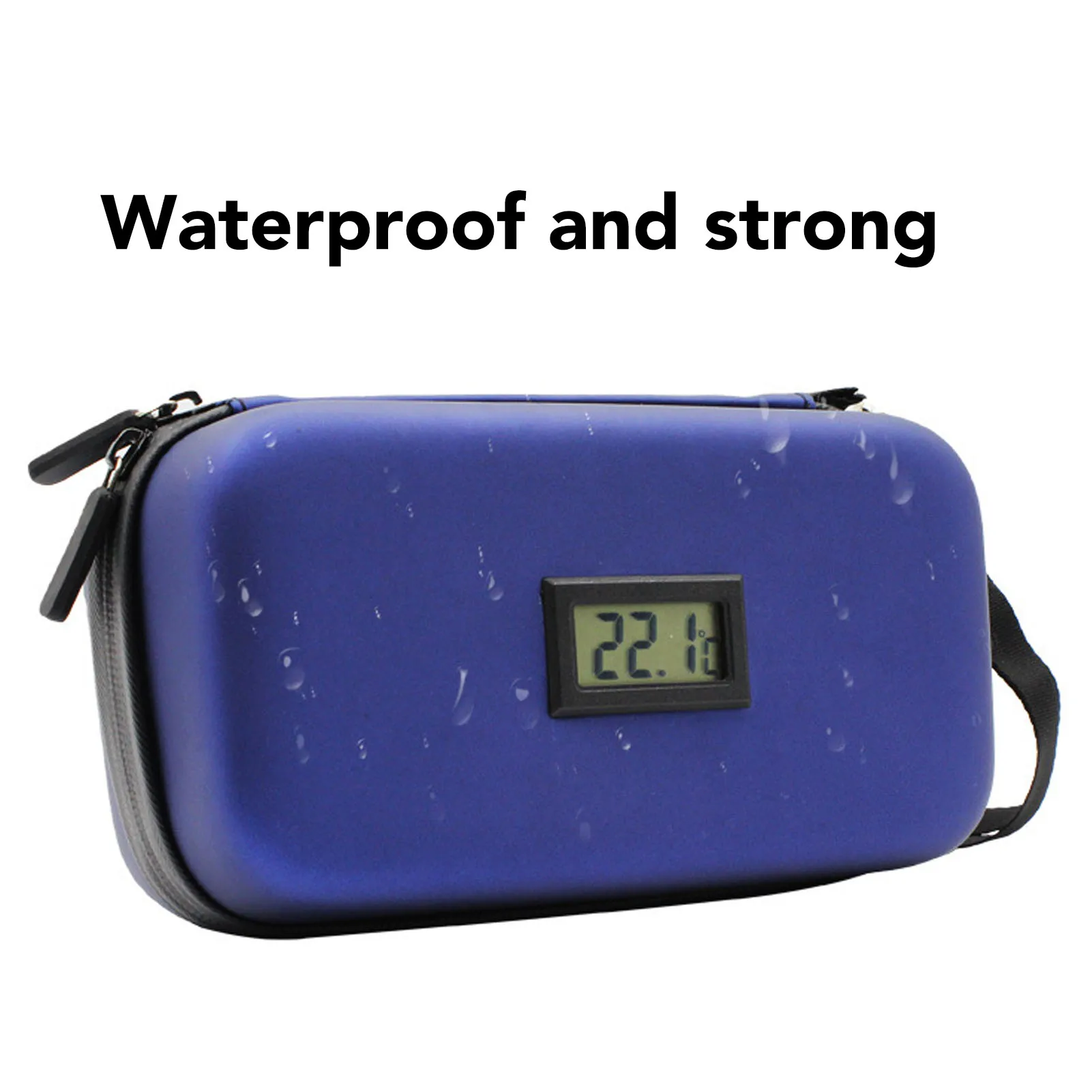 Portable Mini Insulin Cooler Bag Heat Insulation Temperature Display Medicine Diabetic Supplies Travel Case Pill Medicine Box