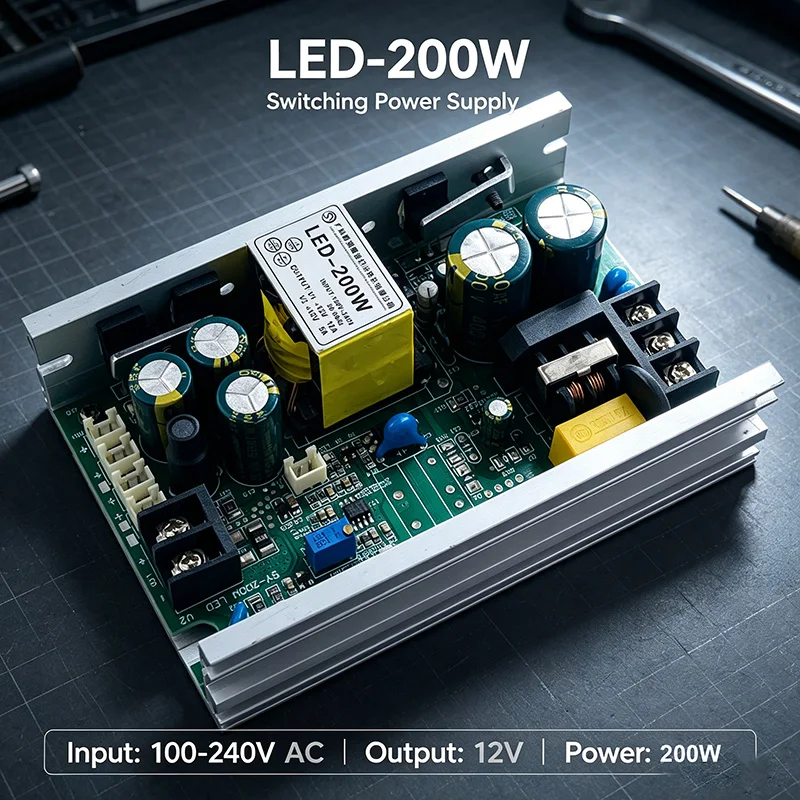 PSU Power Supply SY-200W-12V12V 200W Switch Power Board Light Replacement for Stage LED Bar Moving Head Light